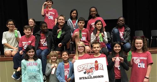 Springer Elementary Students Receive Awards at UIL  